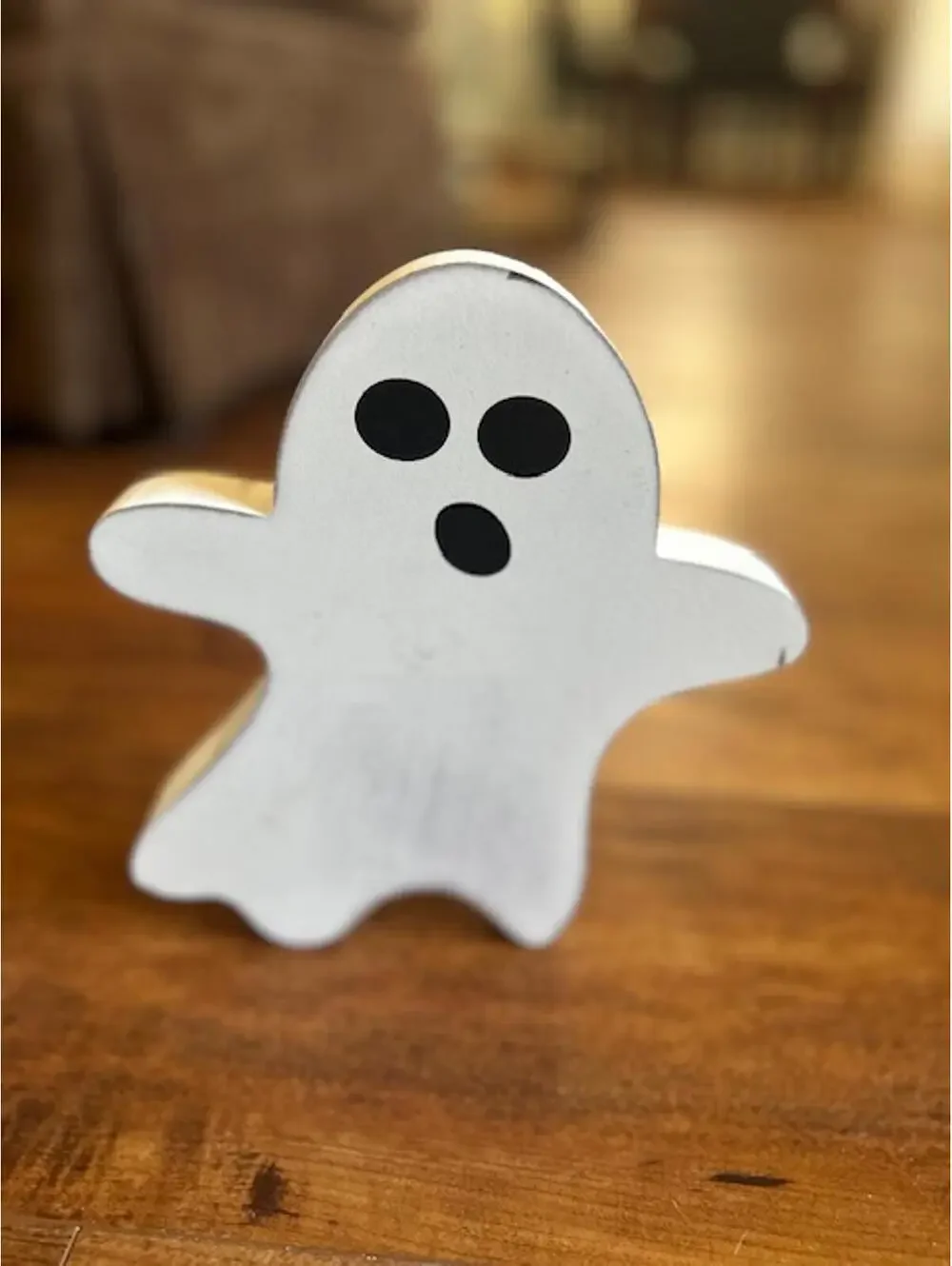 Set of 3 Wooden Ghost Halloween Decorations